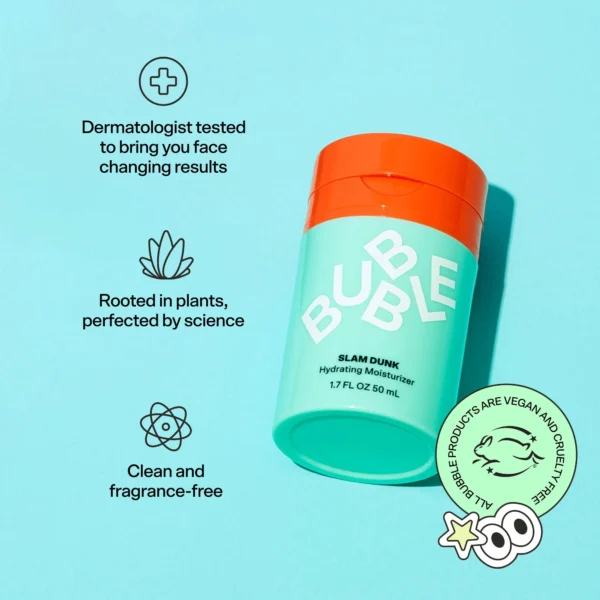 Bubble Skincare Slam Dunk Hydrating Face Moisturizer, 1.7 fl oz/ 50mL - Image 3