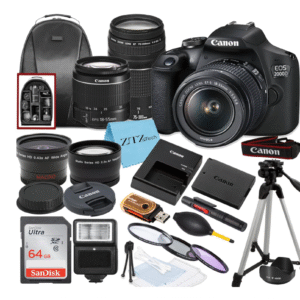 Canon EOS Rebel T7 DSLR Camera Bundle with 18-55mm Zoom Lens